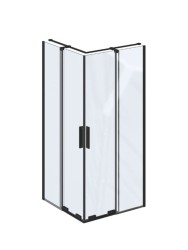 RAVAK - Roll Sprchový kút 80x80 cm, čierna/číre sklo (X14V40300Z1)