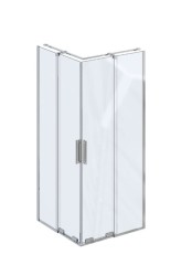 RAVAK - Roll Sprchový kút 90x90 cm, chróm/číre sklo (X14V70C00Z1)