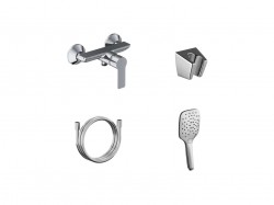 RAVAK - Solar Sprchová batéria s príslušenstvom, chróm (X07S107)