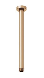 RAVAK - Sprchové rameno stropné, 30 cm, kefované ružové zlato (X07P713)