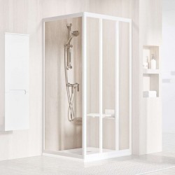 RAVAK - Supernova Sprchová stena APSS-75, 72-76 cm, biela/číre sklo (940301R2Z1)