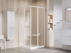 RAVAK - Supernova Sprchový kút 80x80 cm, biela/sklo Grape (14V401O2ZGS)