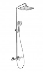 RAVAK - Termo Sprchový set s vaňovým termostatom, 25 cm, 3 prúdy, chróm (X070163)