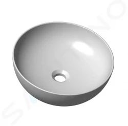 RAVAK - UNI Umývadlo na dosku, priemer 400 mm, bez prepadu, biela (XJX01140003)