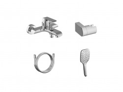 RAVAK - Vaňová batéria s príslušenstvom, chróm (X07S113)