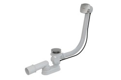 RAVAK - Vaňová odtoková a prepadová súprava, dĺžka 570 mm, bowden, chróm (X01507)