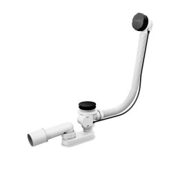 RAVAK - Vaňová odtoková a prepadová súprava, dĺžka 570 mm, bowden, matná čierna (X01745)