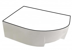 RAVAK - Vanové panely Čelný panel k vani Rosa 95, 1500 mm, ľavý, biela (CZ55100A00)