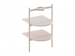 RAVAK - Yard Konštrukcia s policami pod umývadlo, Alabaster Pink (D80000G004)