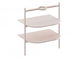 RAVAK - Yard Konštrukcia s policami pod umývadlo, Alabaster Pink (D80000G005)