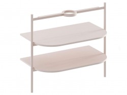 RAVAK - Yard Konštrukcia s policami pod umývadlo, Alabaster Pink (D80000G006)