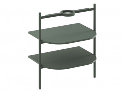 RAVAK - Yard Konštrukcia s policami pod umývadlo, Grey Green (D800008005)