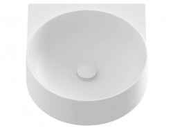RAVAK - Yard Umývadielko, 41x50 cm, bez prepadu, bez otvoru na batériu, matná biela (XJX0E040000)