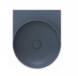 RAVAK - Yard Umývadlo 41x50 cm, bez prepadu, bez otvoru na batériu, Deepsea Blue (XJX07040000)