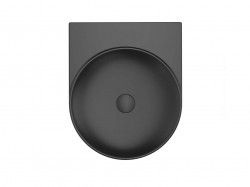 RAVAK - Yard Umývadlo 41x50 cm, bez prepadu, bez otvoru pre batériu, matná čierna (XJX0D040000)