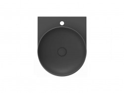 RAVAK - Yard Umývadlo 41x50 cm, bez prepadu, otvor na batériu, antracit (XJX03240002)