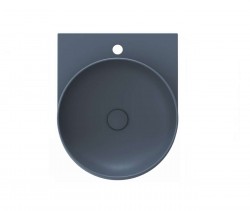 RAVAK - Yard Umývadlo 41x50 cm, bez prepadu, otvor na batériu, Deepsea Blue (XJX07240000)