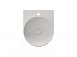 RAVAK - Yard Umývadlo 41x50 cm, bez prepadu, otvor na batériu, Smoke Grey (XJX0O240000)