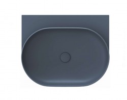 RAVAK - Yard Umývadlo 61x50 cm, bez prepadu, bez otvoru na batériu, Deepsea Blue (XJX07060000)