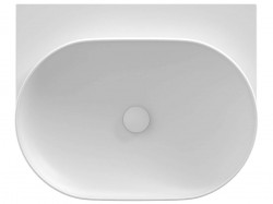 RAVAK - Yard Umývadlo, 61x50 cm, bez prepadu, bez otvoru na batériu, matná biela (XJX0E060000)