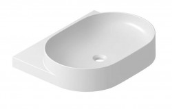 RAVAK - Yard Umývadlo 61x50 cm, bez prepadu, otvor na batériu, biela (XJX01260002)