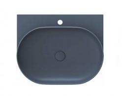 RAVAK - Yard Umývadlo 61x50 cm, bez prepadu, otvor na batériu, Deepsea Blue (XJX07260000)