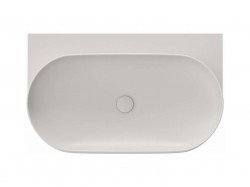 RAVAK - Yard Umývadlo 81x50 cm, bez prepadu, bez otvoru na batériu, Smoke Grey (XJX0O080000)