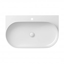 RAVAK - Yard Umývadlo 81x50 cm, bez prepadu, otvor na batériu, biela (XJX01280002)