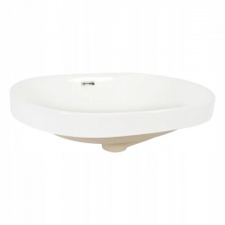 REA - BIELÉ ZÁPUSTNÉ OVÁLNE UMÝVADLO TERRA 59 x 40 cm BASARO (BAS-U1011)