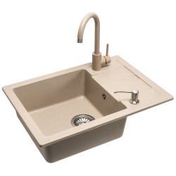 REA - Granitový drez Nils Beige set 5v1 (ZLE-00102)