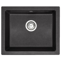 REA - Kuchynský drez NELS - čierna žula dots (ZLE-00114)