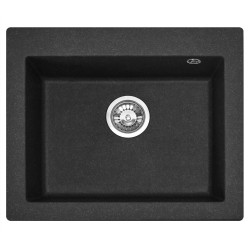 REA - Kuchynský drez WEST XL - čierna žula dots (ZLE-00116)