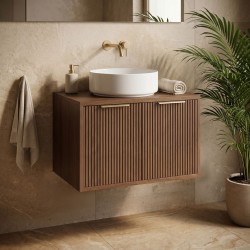REA - Kúpeľňová skrinka pod umývadlo Core 60cm Brown (REA-M0411)
