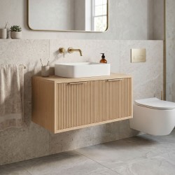 REA - Kúpeľňová skrinka pod umývadlo Core 80cm Beige (REA-M0407)