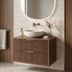 REA - Kúpeľňová skrinka pod umývadlo Mono 80cm Brown (REA-M0414)