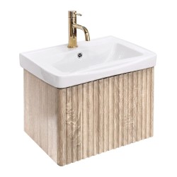 REA - Kúpeľňová skrinka s umývadlom DB85-50-3 Light 50cm (REA-M0602)