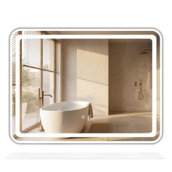 REA - LED zrkadlo na stenu s policou 80x60 cm L-8060 (HOM-08530)