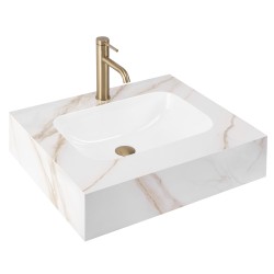 REA - Nástenné umývadlo Aresa Grey Gold 60 (REA-U9976)