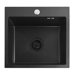 REA - Oceľový drez Leo 40 Black (ZLE-06002)