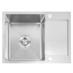 REA - Oceľový drez Paul BRUSH NICKEL (ZLE-06009)