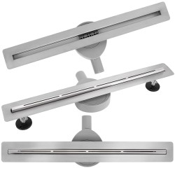 REA - Odtokový žľab FILO Nickel Brush 60 (KPL-G6800)