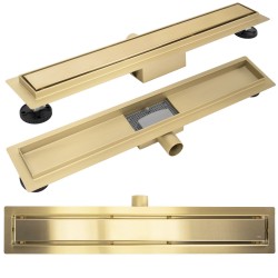 REA - Odtokový žľab Neox brush gold 70 (REA-G4893)