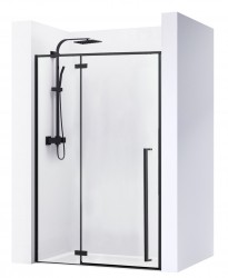 REA - Otváracie sprchové dvere Fargo 110 čierna matná (REA-K6325)