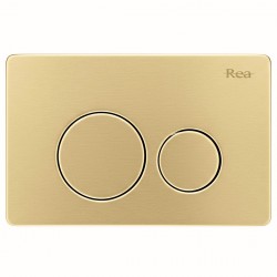 REA - Ovládacie tlačidlo k podomietkovým systémom WC I K011A-Q Gold Brush (REA-E9563)