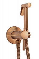 REA - Podomietková bidetová batéria LUNGO LOOP Copper Brush (REA-B6314)