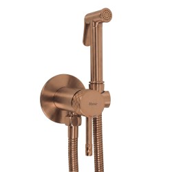 REA - Podomietková bidetová batéria Lungo Loop Diamond Brush Copper (REA-B3331)