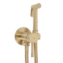 REA - Podomietková bidetová batéria Lungo Loop Diamond Brush Gold (REA-B3330)