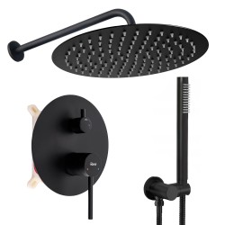 REA - Podomietková sprchová sada Foss Clif Black + BOX (REA-P5968)