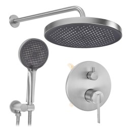 REA - Podomietková sprchová sada Grace Brush Nickel + BOX (REA-P4404)