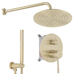 REA - Podomietková sprchová sada Lungo Diamond Brush Gold + BOX (REA-P9665)
